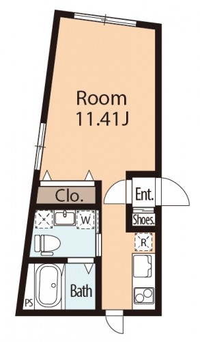 パセレーラ103&203間取図