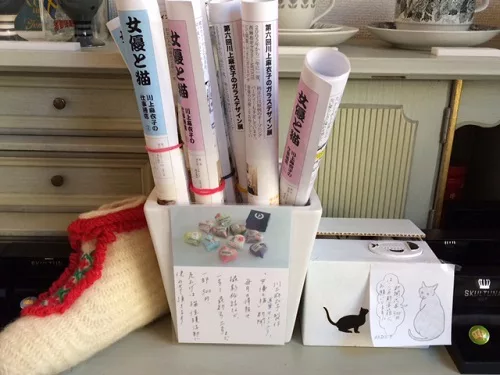 スエーデン作家物ガラス製スケーター少女